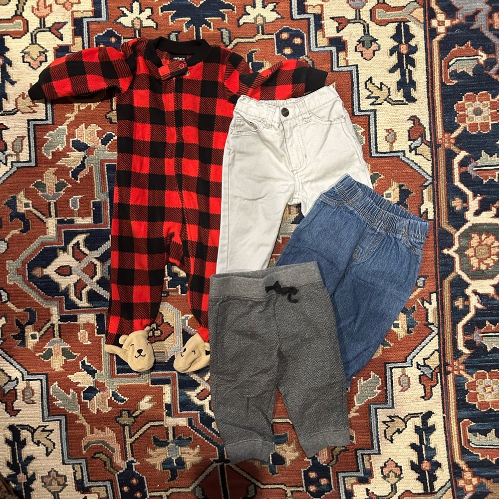 Baby 6-9 month lot, PJ and pants